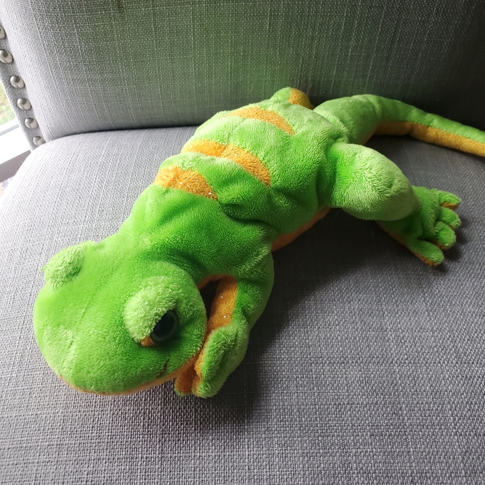 Ganz Webkinz Gecko, Lemon Lime color, vintage